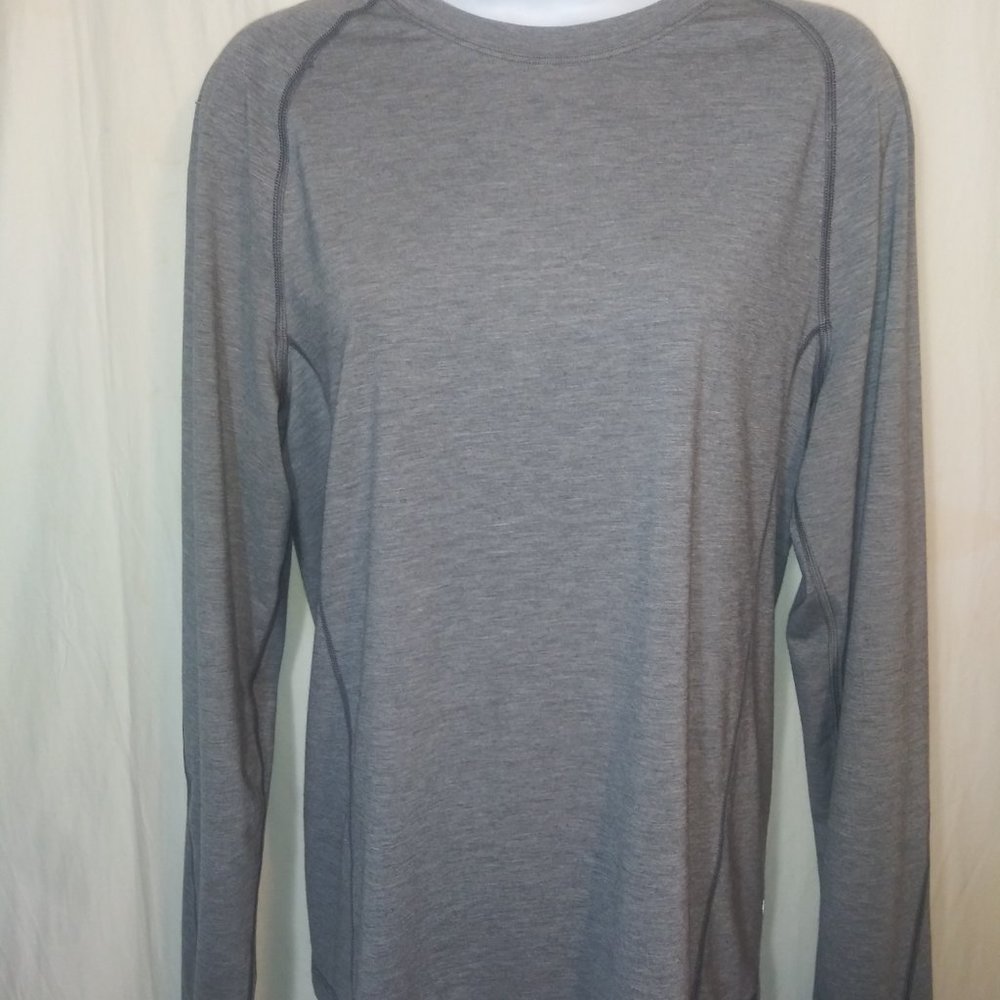 Lululemon Long Sleeve Athletica Stretch Top Gray L / XL